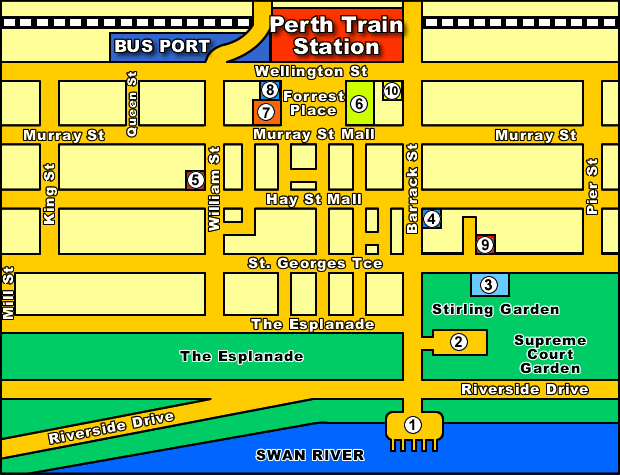 Perth Map, Perth Tourist Map, Perth Journey Map, Perth Travel Map, Perth Guide Map, Perth Information Map, Perth Traveller’s Map